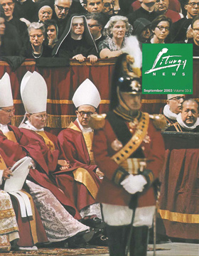 Liturgy News September 2003 cover image