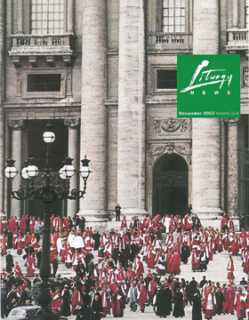 Liturgy News December 2003 cover image